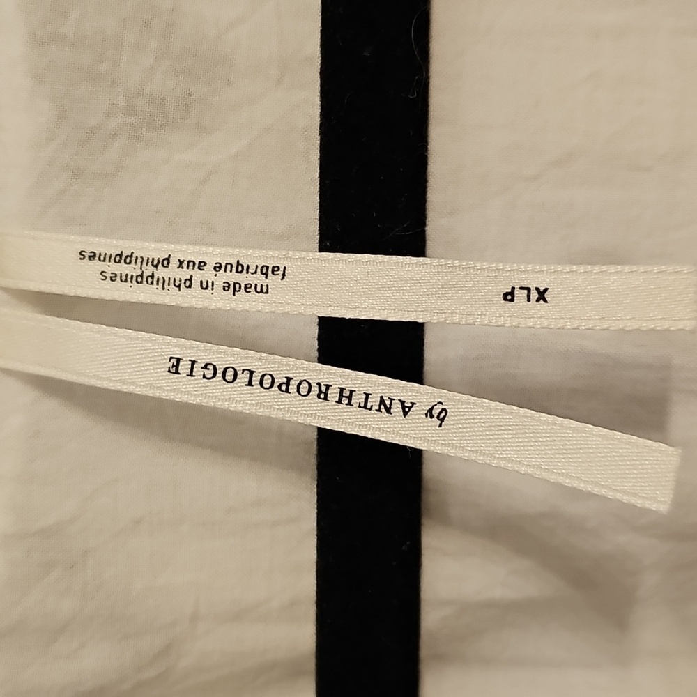 Anthropologie Black and White Long Sleeve Sundress - Picture 2 of 7